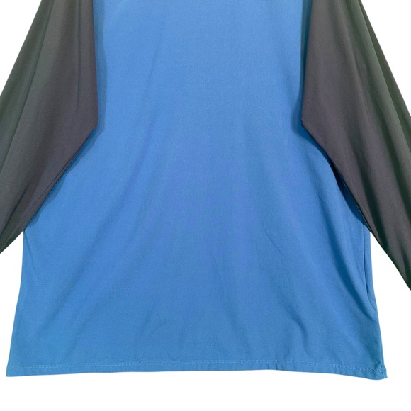 Marmot Mens Long Sleeve Raglan Shirt Blue Dark Gray XXLT TG Outdoor Hiking - Picture 3 of 11